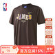 NBA官方-【限時(shí)秒殺】蒙太奇系列詹姆斯庫里夏季運(yùn)動t恤男士純棉短袖 勒布朗詹姆斯純棉T恤（棕色） XL