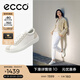 愛步（ECCO）七夕禮物 板鞋女 軟底輕盈耐磨百搭德訓(xùn)休閑鞋 柔酷零點220253 白色/灰白色22025352292 38