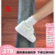 KAPPA卡帕背靠背女鞋厚底板鞋女2025夏季新款透氣運(yùn)動(dòng)鞋百搭小白鞋子女 水綠色 38