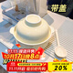 佩爾森奶油風陶瓷泡面碗帶蓋學生宿舍用酸奶碗可愛餐具碗筷套裝方便面碗