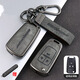 猛速別克英朗鑰匙套gl8es車(chē)21款閱朗xt2025款君威君越昂科拉保護殼扣 K款【灰色皮套+合金殼+鑰匙扣】