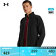 安德瑪（UNDERARMOUR）UA秋冬Bonded男子全拉鏈抓絨運動(dòng)休閑夾克外套6006004 黑色001 L