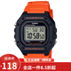 卡西歐（CASIO） 卡西歐(CASIO)小方塊數(shù)顯電子表狂飆安欣同款男防水學生運動手表 W-218H-4B2