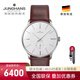 榮漢斯（JUNGHANS）德國手表榮漢斯大師皮帶休閑簡約手動機(jī)械男女腕表送男友禮物