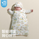 EVEBABY背心睡袋嬰兒春秋冬季夾棉無(wú)袖睡袋寶寶睡衣純棉新生兒童防踢被子 森林奇遇 秋冬中厚100g S碼 建議年齡0-2歲 推薦身高60-95cm