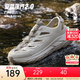 安踏（ANTA）【探界2】運動(dòng)拖鞋男女戶(hù)外溯溪鞋新款透氣防滑洞洞涼鞋112528513 沙丘灰/青煙灰-3 (男款) 44 (男10碼)