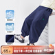 左西男中大童速干涼感防蚊褲2025夏季男孩透氣彈力長(cháng)褲 藏青色 140