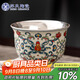 蘇氏陶瓷（SUSHI CERAMICS）青花永樂(lè )鎏銀茶杯主人杯個(gè)人杯品茗杯功夫茶杯教師節禮物J0641