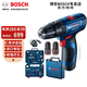 博世（BOSCH）12V鋰電沖擊鉆GSB120LI工具箱套裝充電式手電鉆電動螺絲刀電轉 【2.0雙電】標配+108件博世套裝