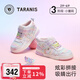 泰蘭尼斯秋季女童板鞋高幫護(hù)踝軟底運(yùn)動(dòng)鞋粉/藍(lán)28碼