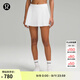 lululemon丨Varsity 女士風(fēng)琴褶高腰網(wǎng)球裙速干芯吸 LW8AKVS 白色 S /6