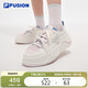 FILA FUSION 斐樂(lè)潮牌章昊同款女鞋滑板鞋2025年厚底帆布鞋女運(yùn)動(dòng)鞋