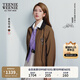 Teenie Weenie【趙露思同款】小熊女裝外套2025秋新款復(fù)古寬松少女巴恩風(fēng)夾克 棕色 L