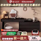 海馬光年梳妝桌輕奢奶油風(fēng)實(shí)木梳妝臺斗柜一體收納柜書(shū)桌簡(jiǎn)約可伸縮化妝桌 1.2米梳妝臺+六斗柜+妝鏡+水晶凳 【多層實(shí)木板】