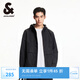 杰克·瓊斯（JACK&JONES）25年男裝連帽風(fēng)衣外套男春潮流運(yùn)動(dòng)戶外短款寬松高端休閑男士夾克 黑色E40 常規(guī) 黑色E40 M
