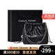 CADUNI KAISER牛皮包包女包斜挎鏈條包輕奢單肩水桶包生日禮物高級感送女友老婆 【黑色】女生閨蜜實(shí)用走心 品牌小眾百搭時(shí)尚新款洋氣休閑