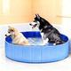 塔帕英 寵物洗澡盆可折疊大型犬金毛狗狗專(zhuān)用游泳池浴缸洗澡桶貓咪浴盆 直徑60cm*高20cm藍色 建議30斤內