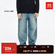 little MO&Co.little moco童裝24春裝新款男女童純棉牛仔褲直筒長(zhǎng)褲KBD1JENT02 牛仔藍(lán)色2 160 160/64