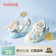 牧童女童涼鞋2025夏季新款透氣網(wǎng)面幼童鞋男童軟底沙灘鞋輕便運動鞋 晴空藍 26 鞋內長17.0cm/適合腳長16.5cm