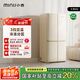 小吉（MINIJ）[國家補貼20%]512L雙變頻風(fēng)冷無(wú)霜一級能效十字對開(kāi)門(mén)客廳奶油風(fēng)復古冰箱四門(mén)BCD-JS512WB