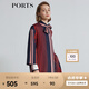 PORTS寶姿女裝2025春夏新款條紋撞色外套SL8C002KFD063 黑色-荼蘼粉條紋 S (4)
