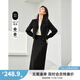 梵希蔓黑色西裝套裝女2025春新款簡(jiǎn)約通勤高級感短款小西服兩件套 M5879 黑色 L