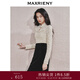 MAXRIENY貴雅新中式蕾絲雪紡衫修身顯瘦盤(pán)扣上衣女 米白 L