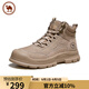 駱駝牌休閑馬丁靴戶(hù)外大黃靴登山工裝靴高幫男鞋 P14W307611 埃爾沙 43 