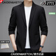 CAIDEN KETCH男裝品牌西服男士2025春秋新款免燙薄款單西西裝時(shí)尚休閑純色外套 高檔黑色 【現貨速達】 XL 180 （建議135-150斤）