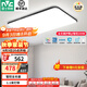 雷士（NVC） led吸頂燈 客廳大廳大瓦數客廳燈北歐燈具燈飾 現代簡(jiǎn)約客廳大燈 【200瓦黑蘋(píng)果客廳】智控全光譜
