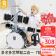 俏娃寶貝（QIAO WA BAO BEI）架子鼓兒童初學(xué)者男孩女孩1-3-6-8歲打鼓樂(lè )器大號爵士鼓DJ琴打碟