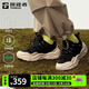 探路者（TOREAD）徒步男鞋登山鞋戶(hù)外防潑水防滑減震耐磨休閑舒適運動(dòng)女鞋2025新款 黑色米色-女款-TFRRBN82788 37