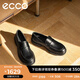 愛步（ECCO）樂福鞋男 25年夏季商務(wù)一腳蹬皮鞋 都市首爾522324 黑色52232401001 40