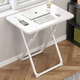 景彩折疊桌電腦桌書(shū)桌學(xué)習桌簡(jiǎn)易餐桌飯桌小桌子JDZ12白色