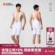 捷酷2025春夏新款ELITE PRO男士背帶短褲競賽級進(jìn)口雙箭頭墊襠騎行褲 白色（印花紋理） XL