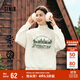 森馬（Semir）[商場同款]女oversize發(fā)熱抗菌2024冬季繡花抓絨上衣101724116004