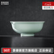 景德鎮（jdz）官方陶瓷影青瓷餐具無(wú)鉛純色碗盤(pán)組合搬家喬遷禮物家用搬家禮物 流影7英寸面碗（兩只裝）