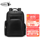 COUBER.G品牌商務(wù)雙肩包男柔軟牛皮15.6英寸電腦包輕便通勤大容量背包男 商務(wù)黑 29cm*16cm*43cm【20L】