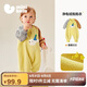 迷你巴拉（minibala）【抗靜電】嬰幼兒毛絨外出連體衣?lián)u粒絨可外穿寶寶衣服2025秋新款