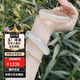 京鑒新中式冰種手鐲白月光貓眼石高冰透荔枝凍鐲子顯白女款節日禮物 白月光 55內徑