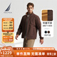 諾帝卡（NAUTICA）【大促爆款】男裝秋冬新款防輕濺水雙面穿立領(lǐng)厚外套棉服男JO4309 橡皮棕20M L