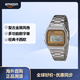 卡西歐（CASIO）男士手表復古小方塊電子金色表盤(pán) 防水運動(dòng)學(xué)生禮物