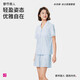 都市麗人睡衣女短袖清新時(shí)尚棉質(zhì)可外穿家居服套裝T恤2H41C6