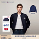 TOMMY HILFIGER【雙面穿】秋冬男女休閑美式學(xué)院棒球領(lǐng)飛行員夾克外套 藏青色/深藍色DW5 L （推薦：150-165斤）