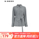 S.DEER【新】圣迪奧女裝休閑基本款長(zhǎng)袖襯衫S233Z0507 中灰/77 M