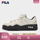 FILA 斐樂官方女鞋ROSETTA摩登板鞋春新款斑斕鞋運動鞋休閑鞋 奶白/杏仁奶白-GA 38