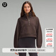 lululemon丨Scuba女士寬松款煙囪領(lǐng)衛衣 LW3HW0S 濃縮咖啡色 XL /XXL
