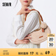Semir森馬包包腋下包女氣質(zhì)手提包簡(jiǎn)約設(shè)計(jì)仿兔毛精致女包 焦糖棕51101 均碼
