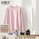 絲柏舍寬松衛(wèi)衣2025秋裝新款女字母刺繡小熊套頭圓領(lǐng)上衣