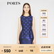 PORTS寶姿  新品女裝甜美無袖圓領(lǐng)波點連衣裙SA8D084FFQ044 藏青底藍點 M (6)